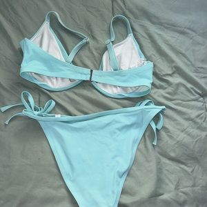 Aqua two piece swimsuit
